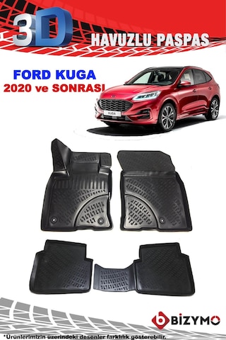 Ford Kuga 2020 Ve Sonrası 3D Havuzlu Paspas Bizymo