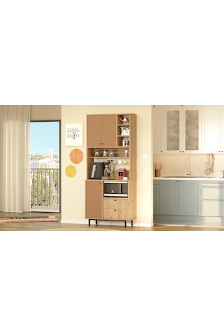 Lounge Kahve Köşesi Çok Amaçlı Dolap Mutfak Dolabı Le6-sk