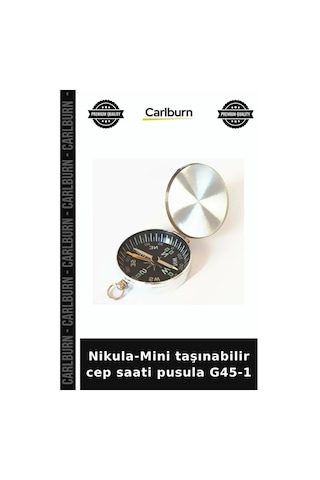 Nikula-mini Taşınabilir Cep Saati Pusula G45-1 Pratik Ekipman Küçük Boyutlu Alet Gezi Malzemesi