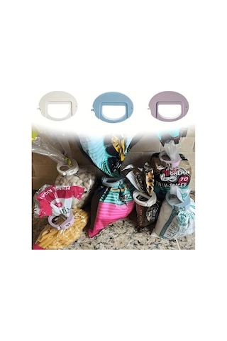 Trendooze Gaojunshop01 Mavi Saklama Klipsi Sızdırmaz Pastel Yarı Daire Klips Dayanıklı