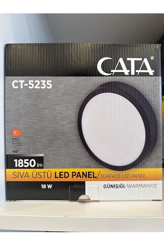 Ct-5235 Sıva Üstü Led Panel 18w Günışığı Genel
