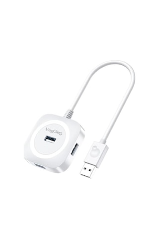 Portlu Usb 2.0 Çoklayıcı Hub Beyaz