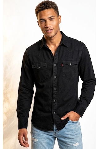 Levi's Western Erkek Kot Gömlek --mavi-- Koyu Siyah