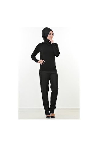 Soralline Kadın Okul Pantalonu 1659 Siyah Siyah