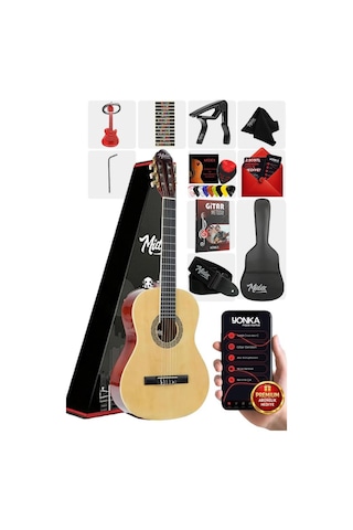 Midex Mgx-200nt Kaliteli Klasik Gitar 4/4 Yetişkin Boy Full Set 1 Adet