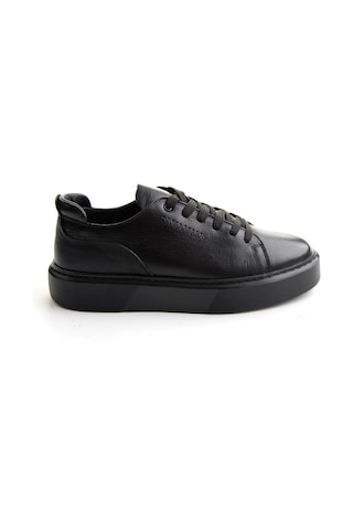 Bambi Siyah Napa Hakiki Deri Erkek Sneaker E01803402443