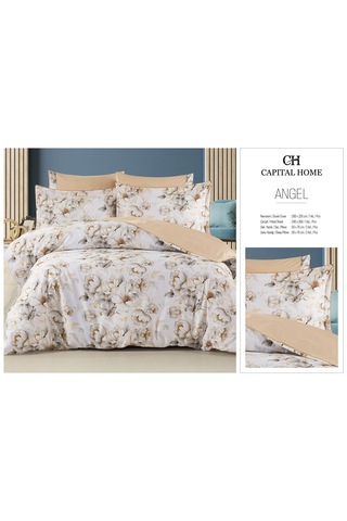 Capital Home Angel Çift Kişilik Nevresim Takımı Krem Cappucino