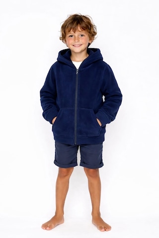 Coupon Çocuk Polar Fermuarlı Kapüşonlu Sweatshirt Lacivert