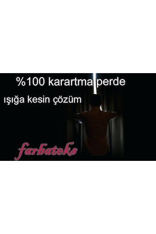 Siyah Güneşlik Perde - Karartma Perde - Blackout Perde Siyah