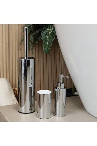Kobos Yuvarlak Banyo Seti Parlak Krom