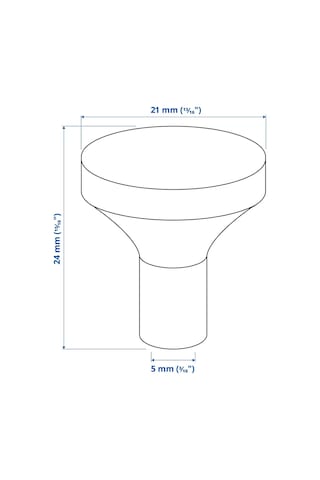 Ikea Bagganäs 2'li Mobilya Kulpu 21 Mm Altın