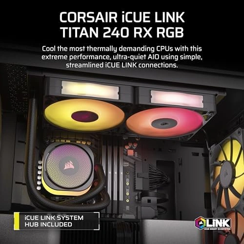 Corsaır İcue Lınk Tıtan 240 Rx Rgb Aıo 240mm İşlemci Soğutucusu Cw-9061016-ww