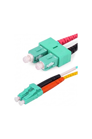 Alfafonet Sc/pc-lc/pc Multimode Om3 Dupleks 10 Metre Fiber Patch Cord