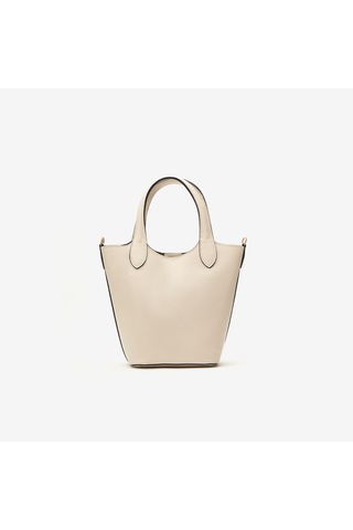 D37 Off White Omuz Çantası Kadın Top Piumelli Milano Bag Kahve