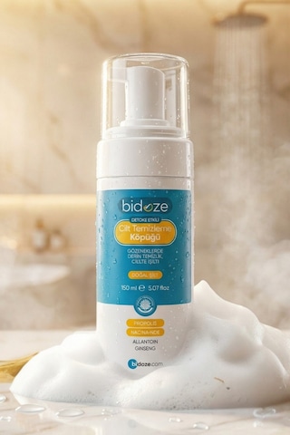 Bidoze Detoks Etkili Cilt Temizleme Köpüğü 150 Ml Propolis Kolajen Ve Ginseng