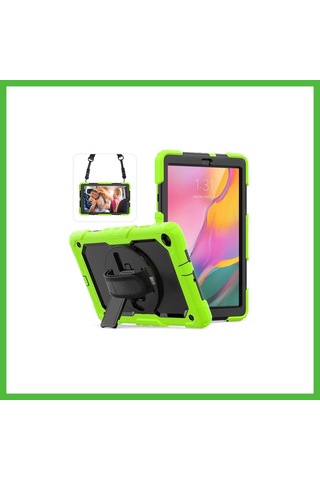 Vaveni Samsung Galaxy T510 Tab A 10.1 Kılıf Pars Tablet Kapak - Yeşil Arz