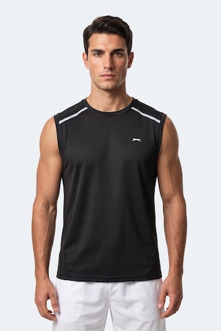 Slazenger Rexıs Erkek Kolsuz Siyah Tişört