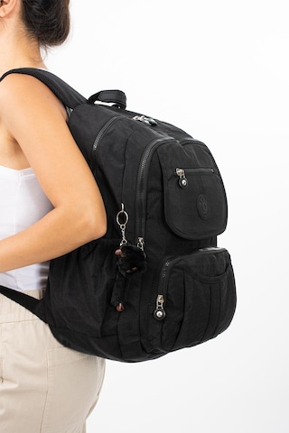 Ultra Hafif Çok Cepli Su Geçirmez Sırt Çantası Unisex Siyah Model: 571-2e - Siyah