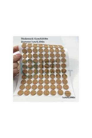 99 Adet Mini Kaymaz Mobilya Keçesi Kendinden Yapışkanlı 10 Mm Çap X 1,5 Mm Kalınlık Sandalye Vs