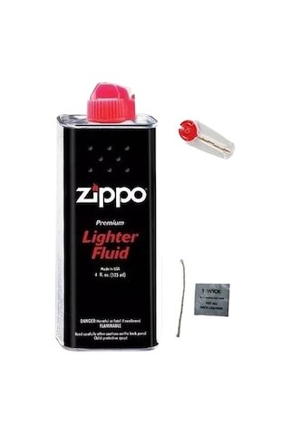 Zippo Benzin + Çakmak Taşı + Fitil Zippo Benzin + Çakmak Taşı + Fitil