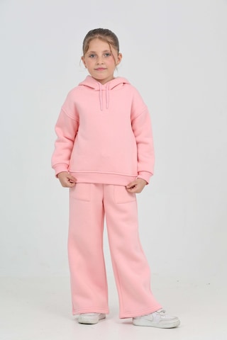 Toontoy Kız Çocuk Tnty Nakışlı Eşofman Takım Pembe