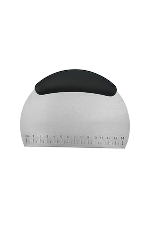 Cbtx Paslanmaz Çelik Erişte Kesici Pirinç Unu Kazıyıcı Hamur Kesme Bıçağı Siyah