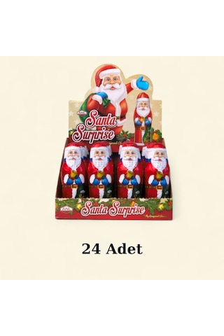 24 Adet Noel Baba Figür Çikolata
