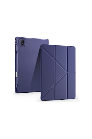 Honor Magic Pad 2 Uyumlu Kalem Bölmeli Uyku Modlu Standlı Trifolding Tablet Kılıfı Kılıf