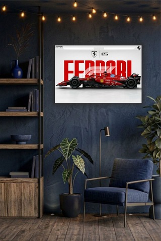 Formula 1 Motors Temalı Dekoratif Cam Tablo -31