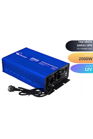 Uretech 2000 Watt 12 Volt Tam Sinüs Akü Şarjlı Ups Inverter