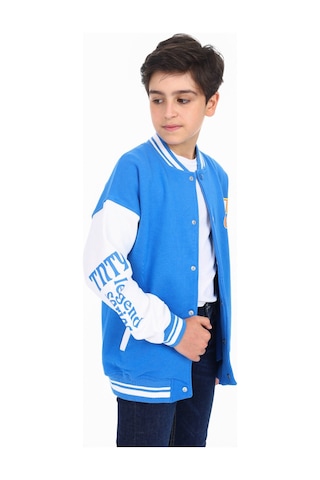 Toontoy Kids Toontoy Erkek Çocuk Baskılı Kolej Hırka Saks