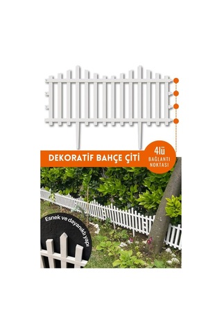 Dekoratif Bahçe Çiti, Plastik Çit, Peyzaj Çiti, Modern Bahçe Çiti 1 Adet 59cm 39x59cm