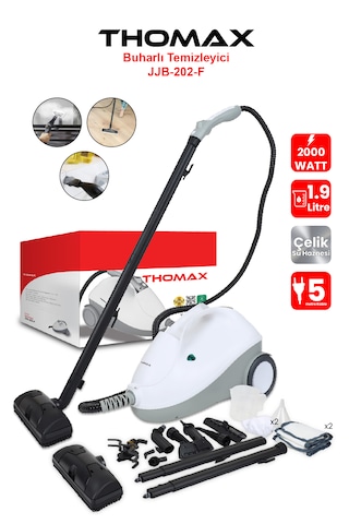 Thomax 2000 W 1.9 L Çok Fonksiyonlu Buharlı Temizleyici