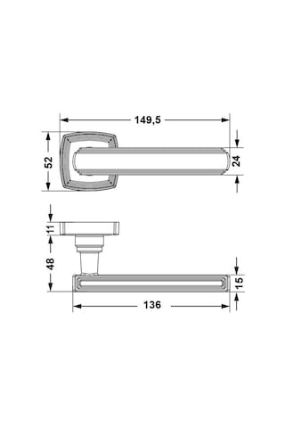 Hafele Kapı Kolu Seti Martin Barelli Antik Gümüş
