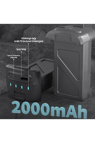 Sjrc F5s Pro+ 4k Drone İçin Yedek Batarya Pil 7.4v 2000mah