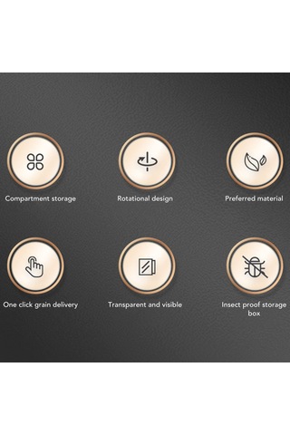Dty Tahıl Saklama Kutusu, 6 Bölmeli Kullanımı Kolay Tahıl