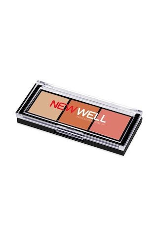 New Well Porcelain Make Up Far Paleti 3'lü No: 01