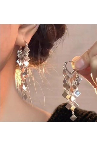 Geeksen S925 Gümüş Kalp Şeklinde İnci Küpe - Zarif Zirkon Detaylı Romantik Aksesuar Gold