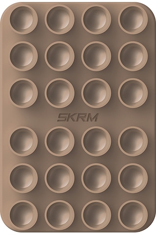 Skinarma Stax Magnetik Vakumlu Düz Zemin Telefon Tutucu Kahverengi