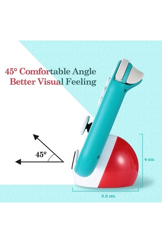 Vkemall Nintendo Switch/switch Lite İçin Taşınabilir Şarj Standı - 45 Görsel Açı, Anti Kayma, Koruyucu Silikon - Oyun Sirasinda Şarj Edin