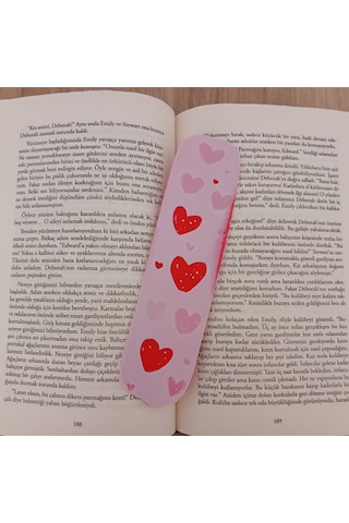 Kitap Ayracı - Sevimli Kalpler Model3
