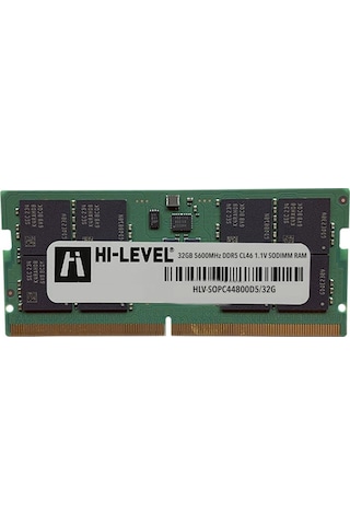 Hı-level 32gb 5600mhz Ddr5 Cl46 1.1v Sodımm Ram Hlv-sopc44800d5/32g