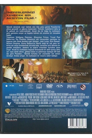 Poseidon'dan Kaçış Wolfgang Petersen Dvd