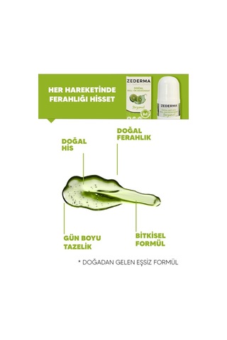 Zederma Doğal Roll-on Deodorant Bergamot