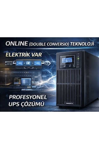 Necron Dtv 3kva Online Ups 3000va 2700w Kesintisiz Güç Kaynağı Server Network Ups