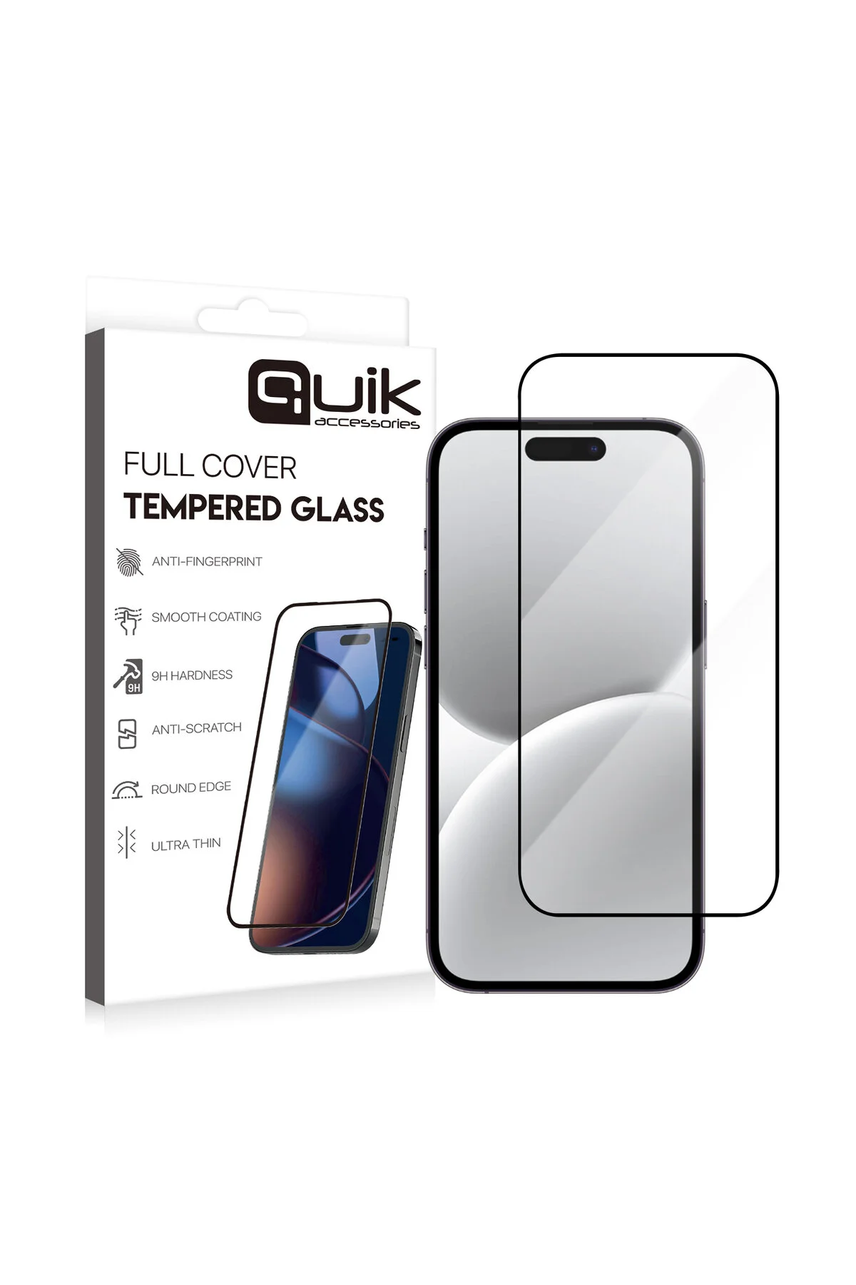 Accessories Apple Uyumlu iPhone 16 Temperli Cam Ekran Koruyucu Tam Kaplama
