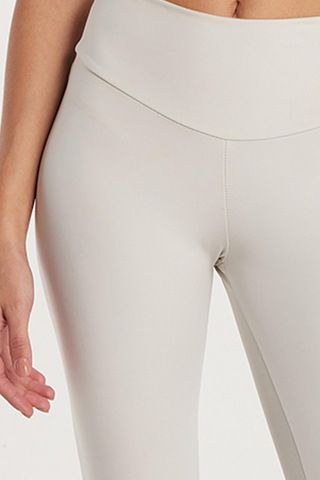 Tudors Kadın Süper Slim Beli Lastikli İnterlok Standart Boy Normal Bel Gri Tayt-33530 Gri