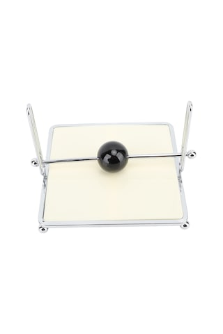 Shineyee Klassik Tarz Beyaz Dikdörtgen Peçete Tutucu, Orta Top Bar İle Ev, Restoran, Bahçe Kullanıma Uygun Dayanıklı Demir Ve Kompozit Ahşap Peçete Tutucu Süt Benzeri Beyaz