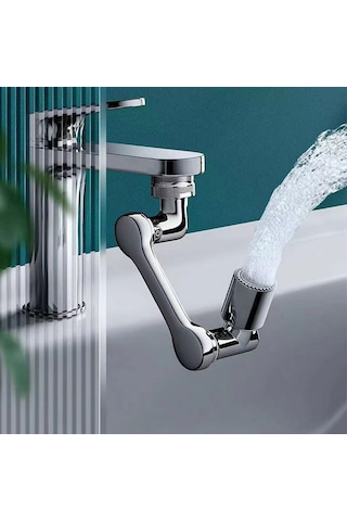 1080 Derece Dönebilen Musluk Aeratoru - Sıçramaya Karşı Koruyucu, Mutfak & Banyo İçin Mekanik Kol Tasarımı