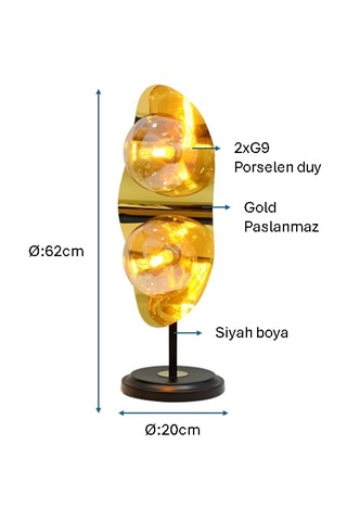Siyah Boyalı Masa Lambası Plc-1206-m-bsy